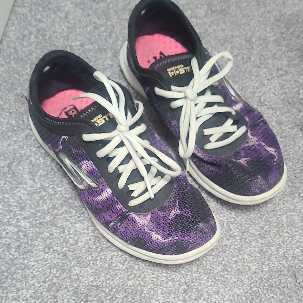 Nike Purple and White Cosmic Sneakers